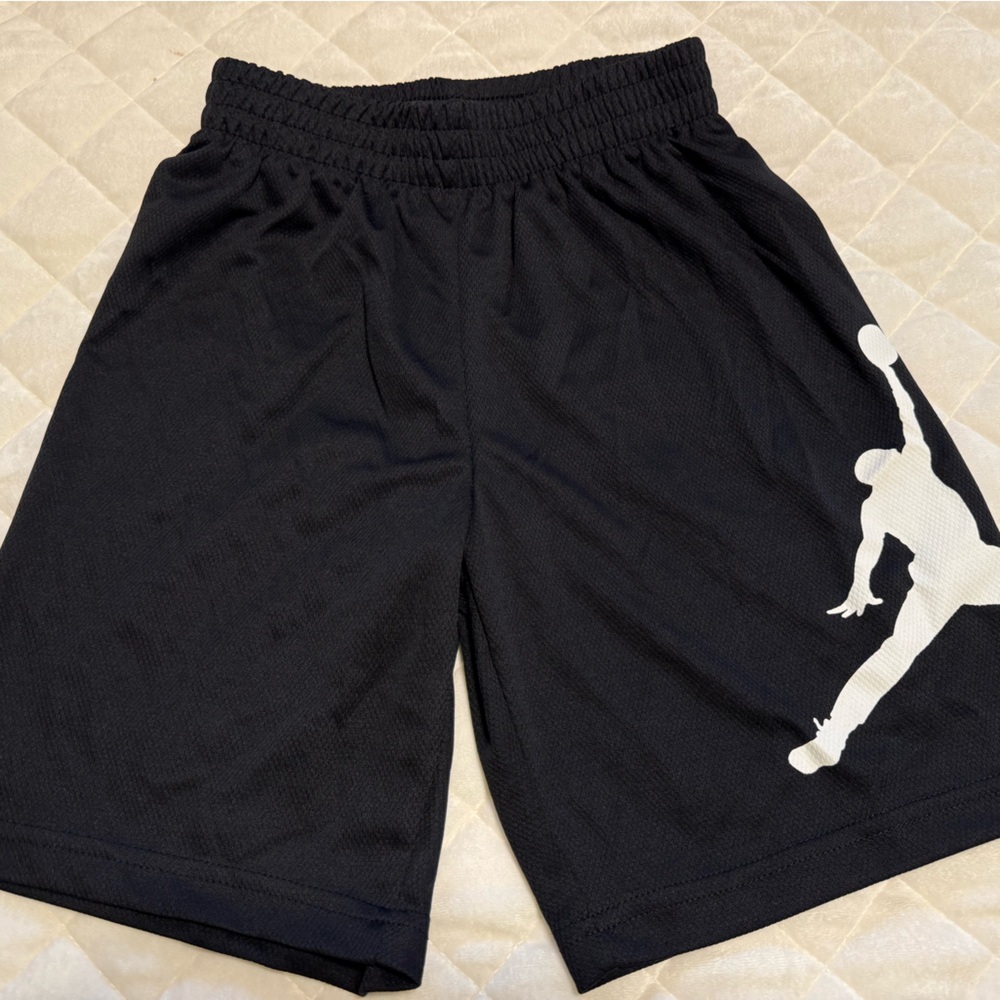 Jordan Black Sports Shorts with Subtle Logo